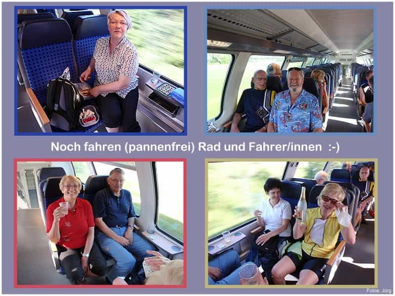 Anfahrt im Regionalexpress Anfahrt im Regionalexpress