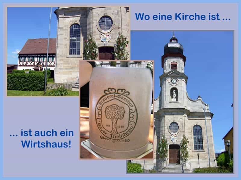 Wo eine Kirche ist, ist auch ein Wirtshaus Wo eine Kirche ist, ist auch ein Wirtshaus