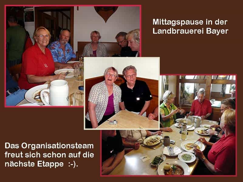 Mittagspause in der Landbrauerei Bayer in Theinheim Mittagspause in der Landbrauerei Bayer in Theinheim