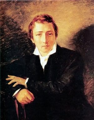Heine - Portrait von Moritz Oppenheim, 1831 Heine - Portrait von Moritz Oppenheim, 1831