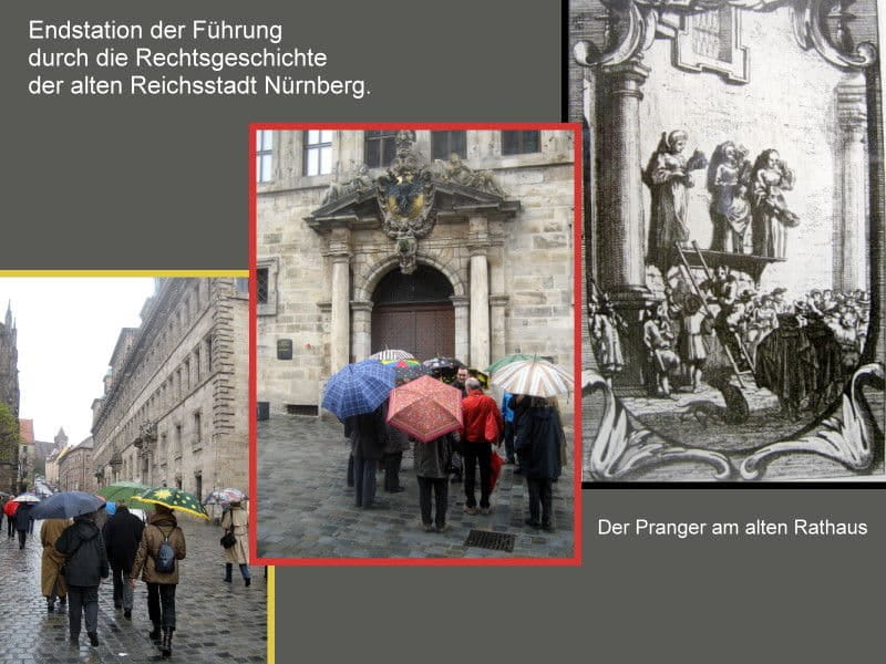 Der Pranger am alten Rathaus Der Pranger am alten Rathaus